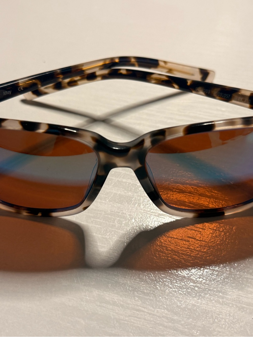Costa May Sunglasses - Tortoiseshell Frame Sunglasses with Green Lenses